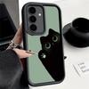 Phone Case for Samsung Galaxy A17 A16 A15 A14 A13 Black Cat Cartoon Cute A56 A36 A26 A55 A35 A25 A54 A34 A24 A53 A33 A23 A07 A06