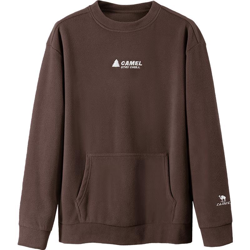 CAMEL Unisex Double-Sided Fleece Pullover Sweatshirt M 2440₽