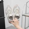 2025 Summer New Ladies' Leather Retro German Trainer Sneakers - Lace-Up Casual Flats for Streetwear & Daily Wear