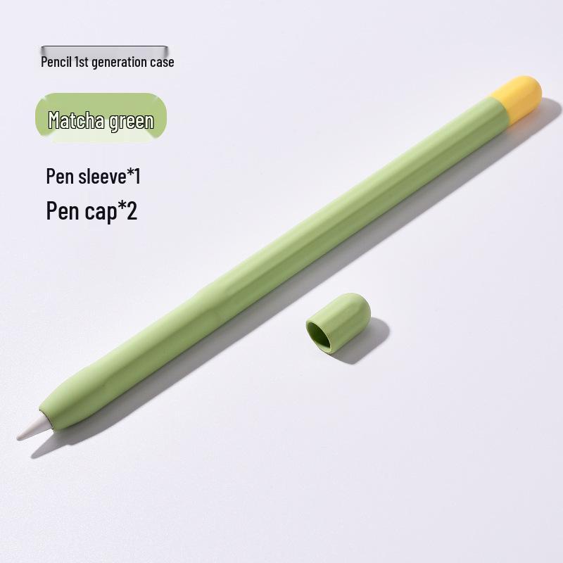 Apple Pencil Silikon-Schutzhülle für 1./2. Generation - Fallfestes Farbblock-Design