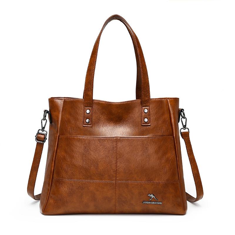 

Сумка на одно плечо, Сумка-тоут женская, Стильная, Нишевая, Вместительная, Женщины носят сумки кроссбоди, когда выходят из дома коричневый/жёлтый