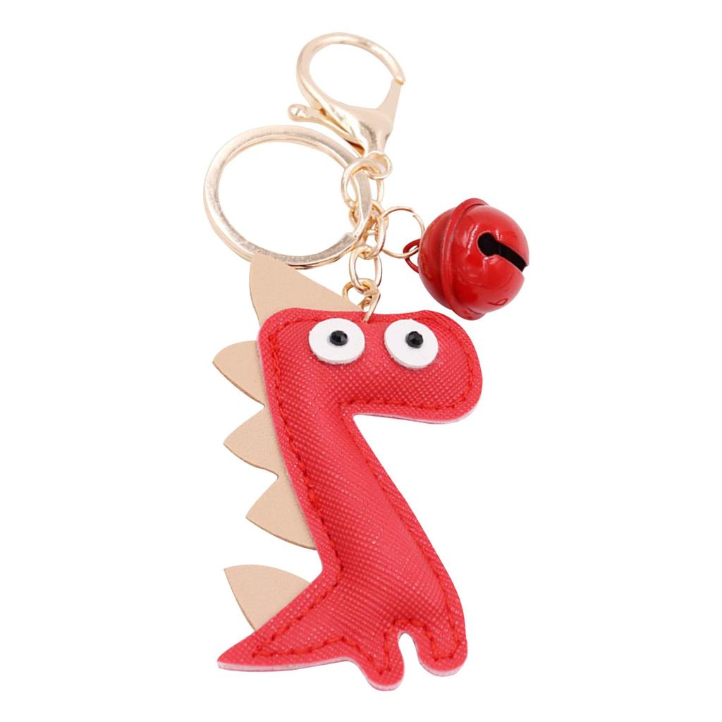 Cute Dinosaur Leather Keychain with Car Key Bag Phone Key Convenient Car Popular Bag Key Plush Korean with 5 Wallet Party Birthday Gift for Best
