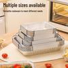 Hochleistungsfähige rechteckige Aluminiumfolienschale für BBQ, Takeaway, Backen, Einweg-Gewerbenutzung