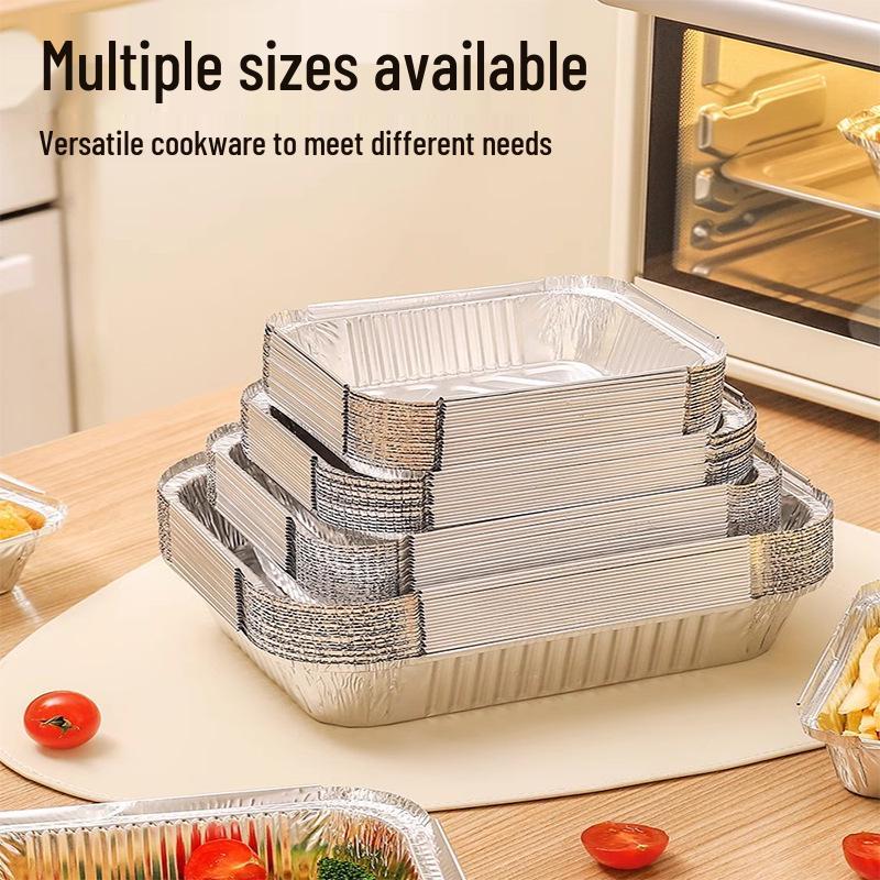 Hochleistungsfähige rechteckige Aluminiumfolienschale für BBQ, Takeaway, Backen, Einweg-Gewerbenutzung