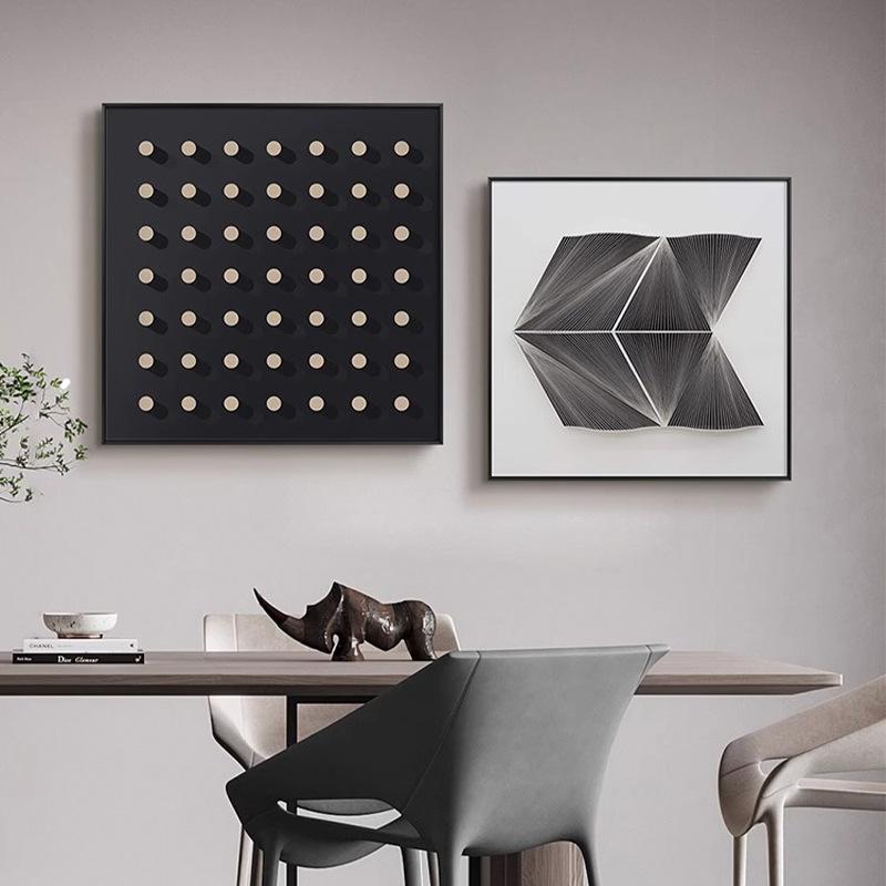 Abstract Restaurant Decorative Painting Modern Geometric Living Room Wall Art 3D Wall Mural Sofa Background Interior Decoration