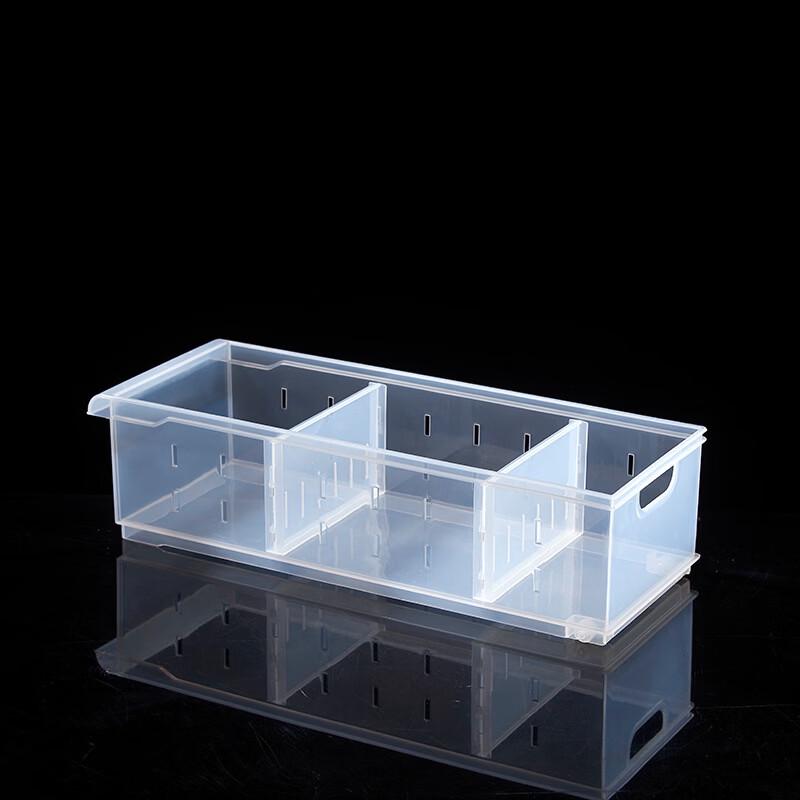 RuHan Transparent Divided Refrigerator Storage Container