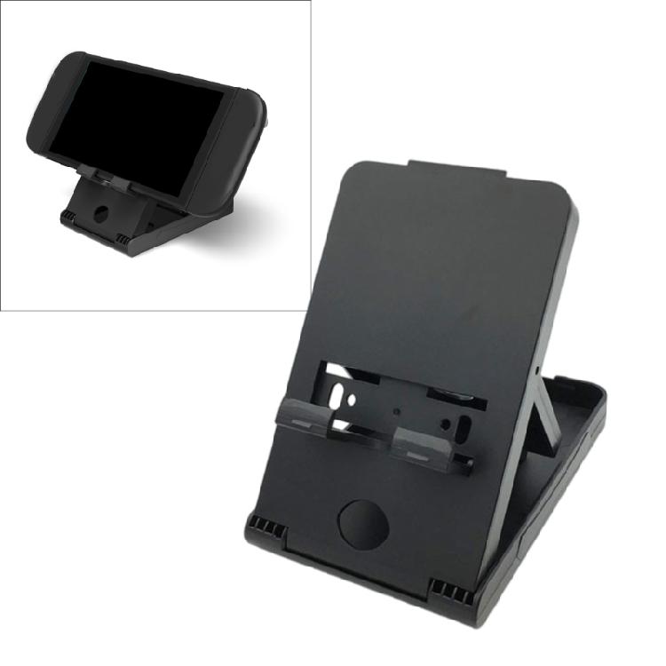 Foldable Stand for Handheld Game System or Small Tablet, Angled Desk Support, Cable Opening and Gentle Contact Areas for Travel Use