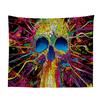 1pc Skull Printed Home Decoration Tapestry Wall Hanging Tapestries Beach Throw Towel Picnic Blanket Mat