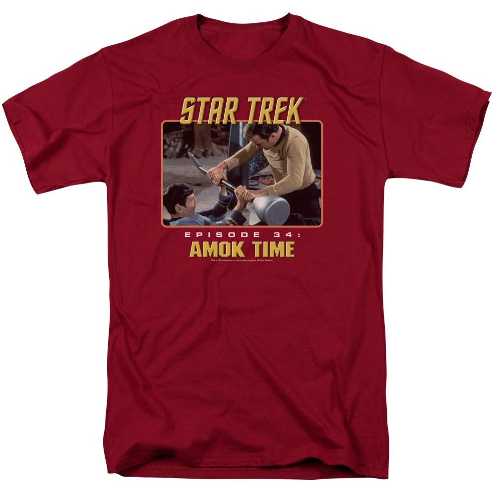 Star Trek: The Original Series - Amok Time - Adult Unisex T-Shirt - Red S