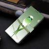 Green Bird Pattern PU Leather Book Case for iPhone Samsung Huawei Honor Google Redmi Xiaomi LG Motorola Sony Nokia Oneplus Oppo