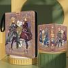 Custom Cover 500+ Capacity A4 Yu-Gi-Oh! Binder Premium PU Leather 9-Pocket Zippered Album TCG Organizer with Refillable Pages