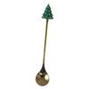 Christmas Party Stainless Steel Spoons Snowman Tea Spoon 6.5 Inches Length Boxed Spoon Set Elegant Dinner Table