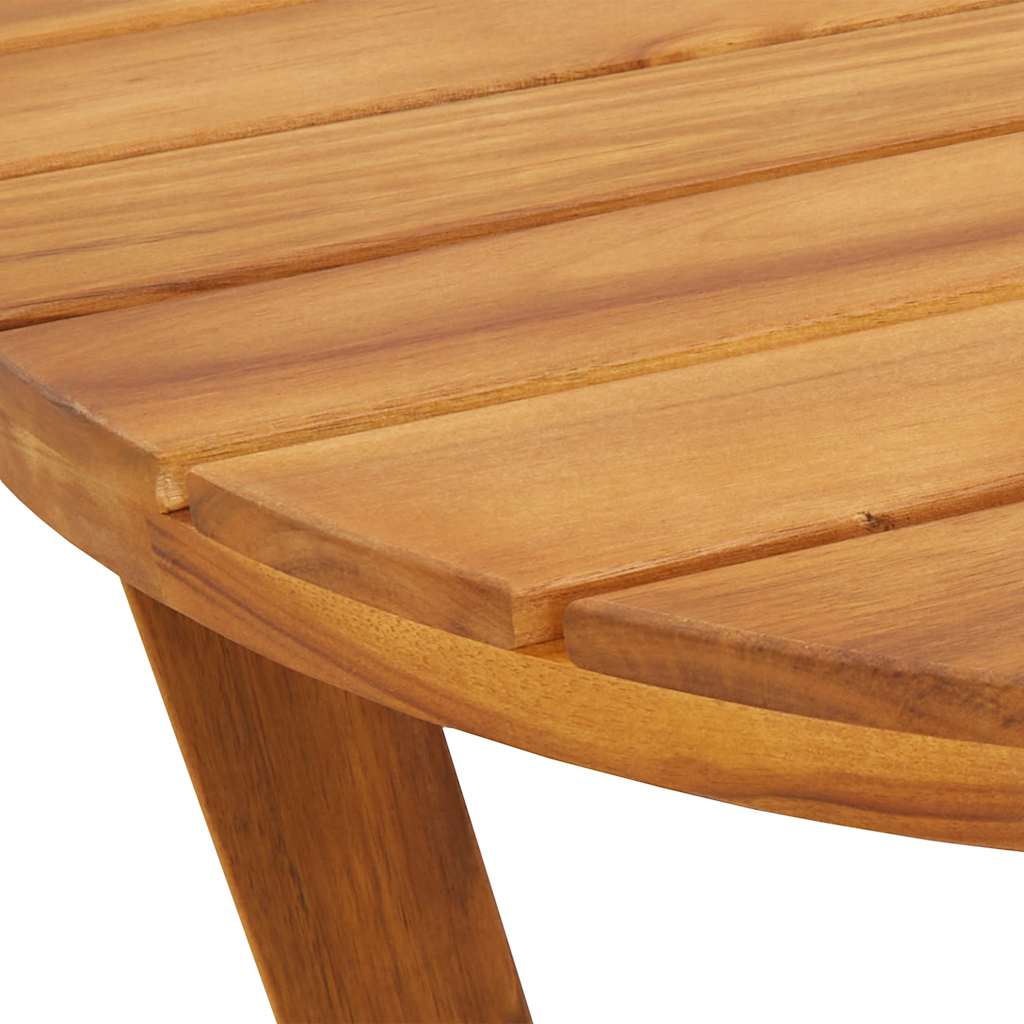 5 Piece Outdoor Dining Set Made of Solid Acacia Wood
