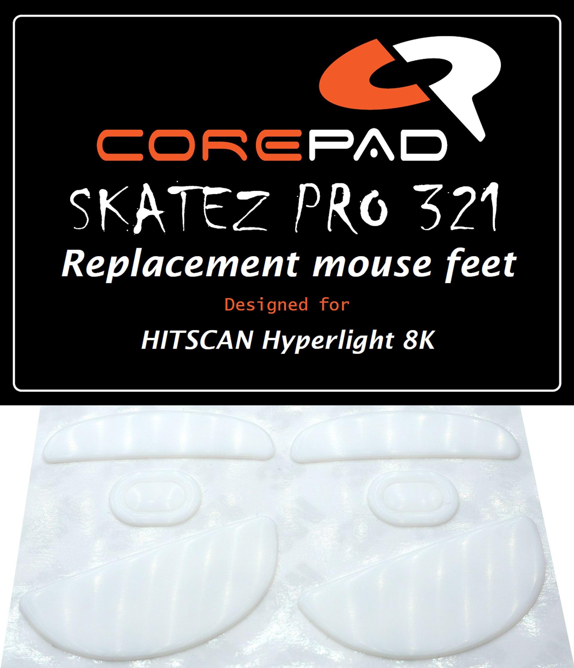 

Corepad Skatez PRO HITSCAN Hyperlight 8K Wireless Mouse Feet PTFE (2 sets) 100%