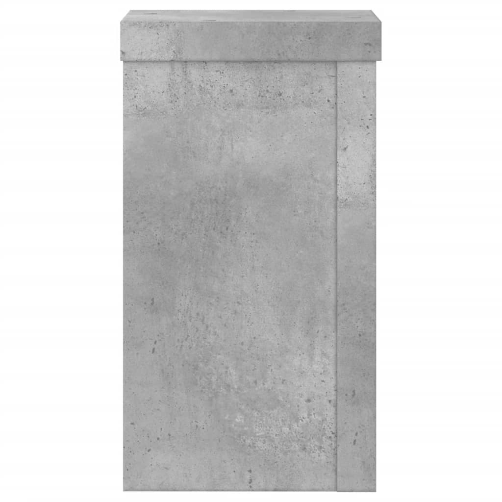 Vidaxl Podstawki Pod Doniczki, 2 Szt., Szarość Betonu, 10X10X18 Cm