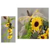Easy To Install Faux Sunflower Wall Hanging Ornament Green Plant Decoration for Home or Commercial Space