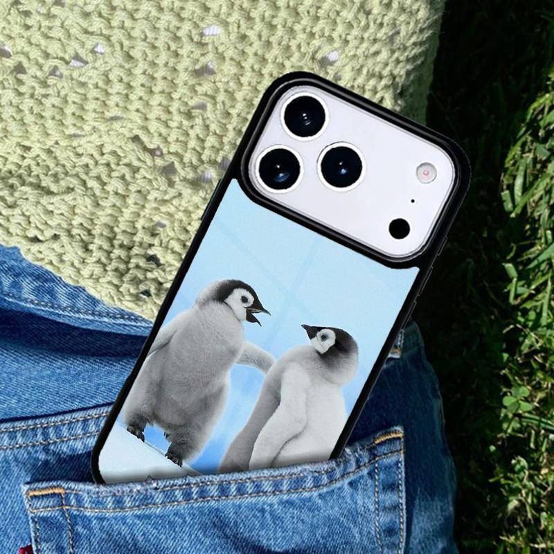 Zoo Animals 1 Penguins Phone Case For iPhone 17 AIR 16 Pro Max 15 14 Pro 11 12 13 Shockproof Silicone Cover