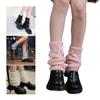 Women Fashion Leg Warmers Bow Knit Long Leg Socks Warm Students Girls 90s Boot Socks Party Casual Y2K Streetwear Gift