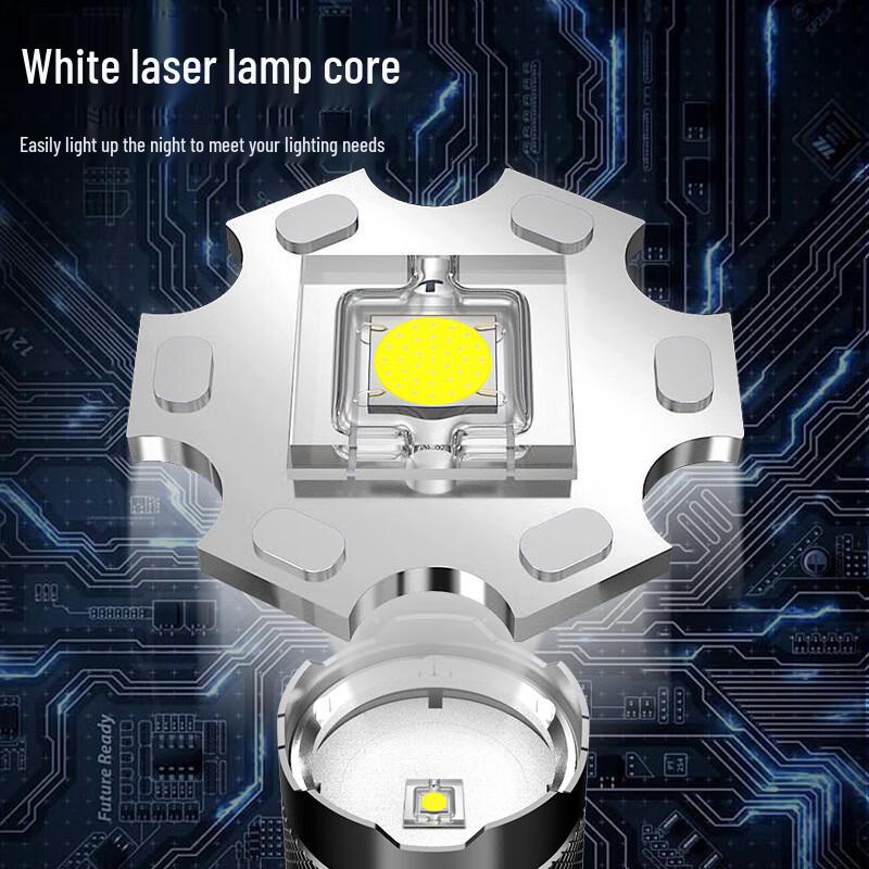 Rechargeable LED Flashlight with Digital Display