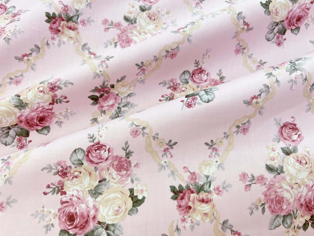 160cm*50cm rose cotton fabric DIY bedding apparel dress patchwork fabric kids handwork cotton cloth tecido