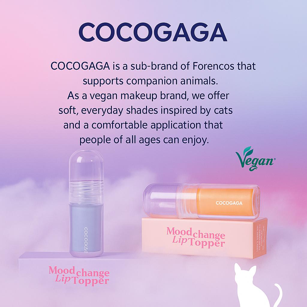 Daiso Cococaga by Forencos Lovely Cat Mood Change Lip Topper (01 Kitten Blue)