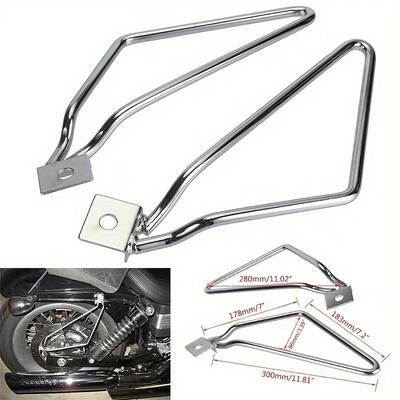 Soporte para Bolsas de Sillín de Motocicleta, Protector de Soporte para Bolsas de Sillín, Soportes de Montaje para Bolsas de Sillín de Motocicletas