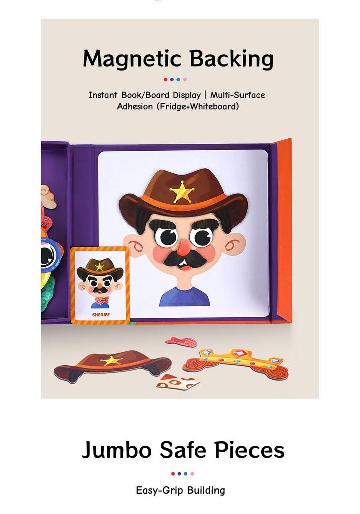 Magnetic Dress-up Puzzle for Kids, Educational Toy for Ages 3-6, Perfect Kindergarten Gift