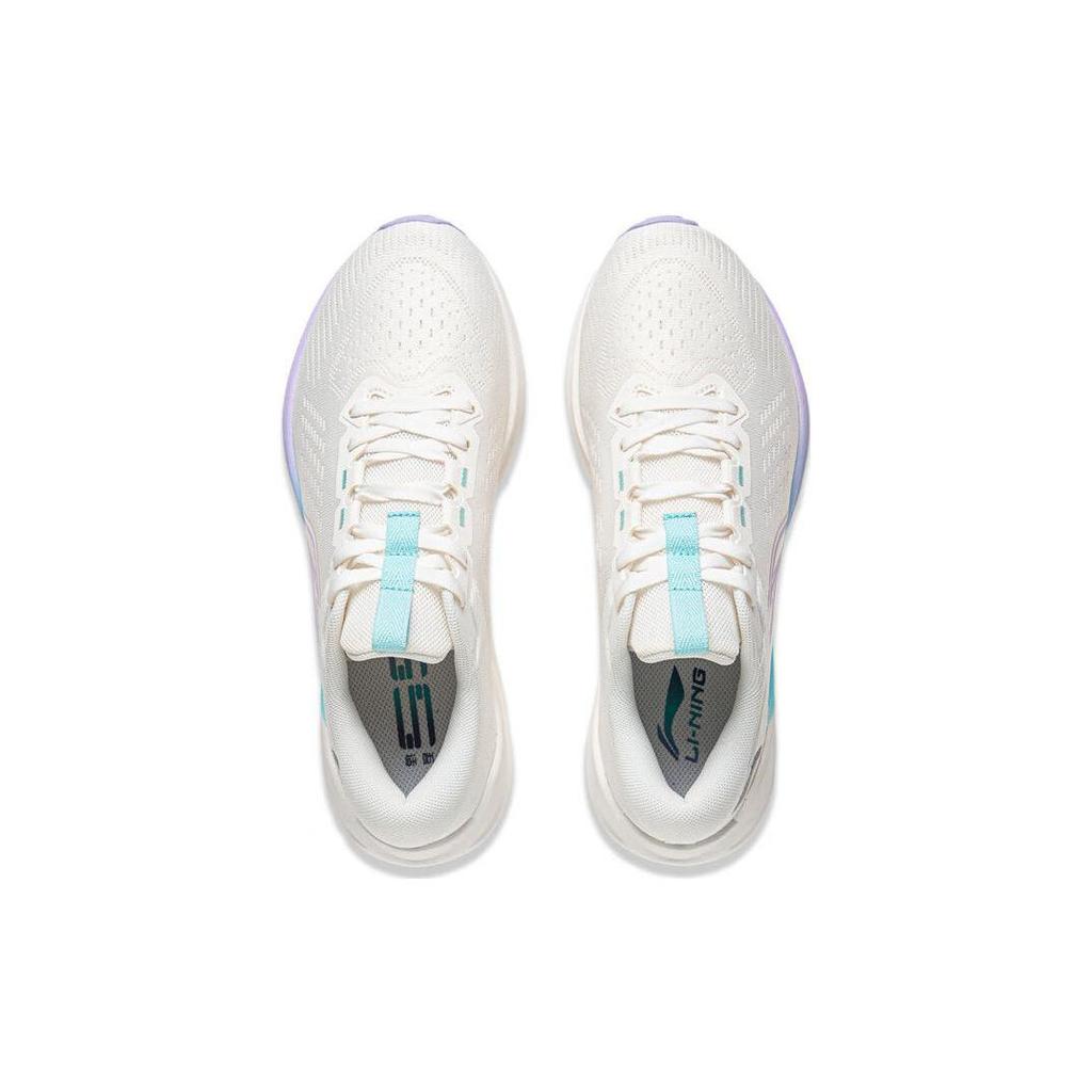 Li Ning MINE V2 Cushioning Slip Resistant Abrasion Resistant Low Top Casual Running Shoes Women's White ARST054-7