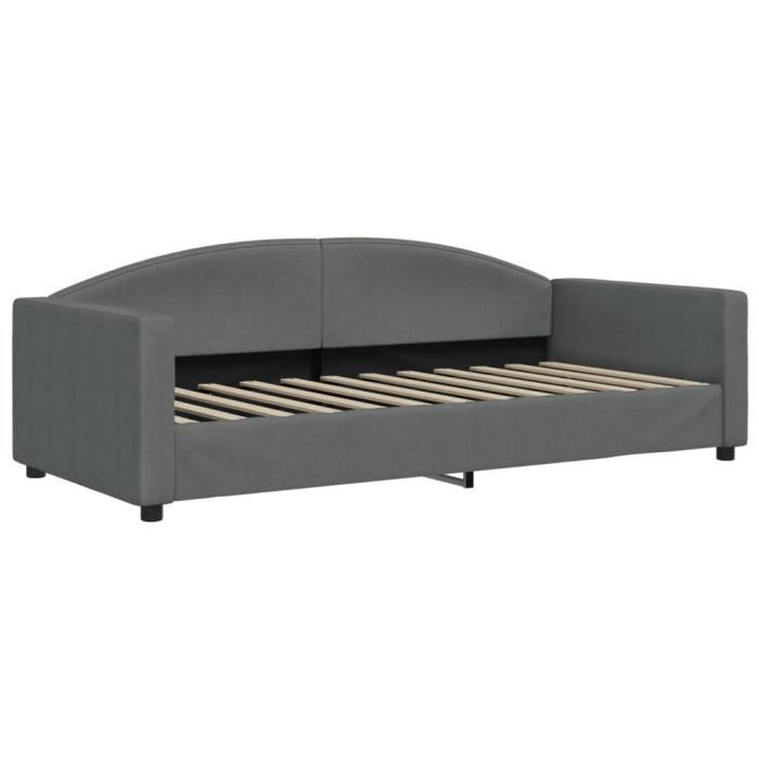 VidaXL Daybed Dark Grey 90x200 Cm Fabric 354112