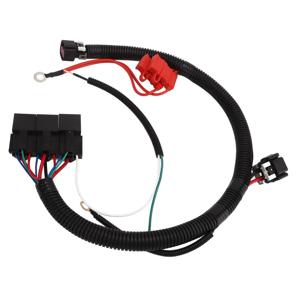 Dual Electric Fan Upgrade Wiring Harness 7L5533A226T Electric Cooling Fan Wire Harness for ECU Control Truck SUV