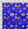 oneOone Bawełna Elastyczna Niebieska Tkanina Halloweenowa Tkanina do Szycia Na Metry Drukowana DIY Odzież Materiały do Szycia 40 Calowy