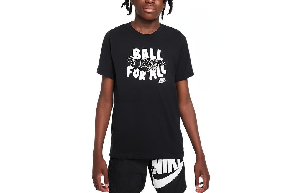 Nike Kids T Shirts Crew Neck Moderate DR8795-010