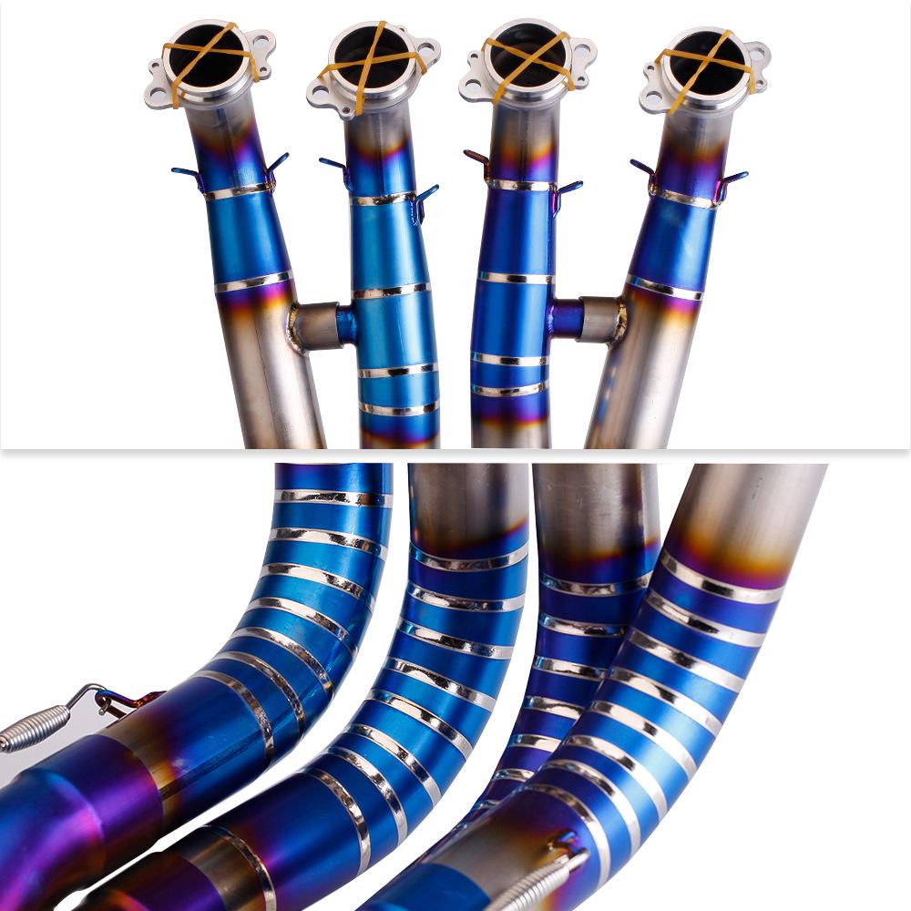 Stainless Steel & Titanium Exhaust Pipe for S1000RR Motorcycle (2019-2023)