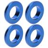 4Pcs Mountain Bike Titanium Alloy Screw Bolts Spacers Brake Caliper Gasket M6 Blue
