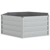 VidaXL Raised Garden Bed Planter Flower Box Plant Pot Planting Bed Balcony Outdoor 129x45 Cm Steel 316881