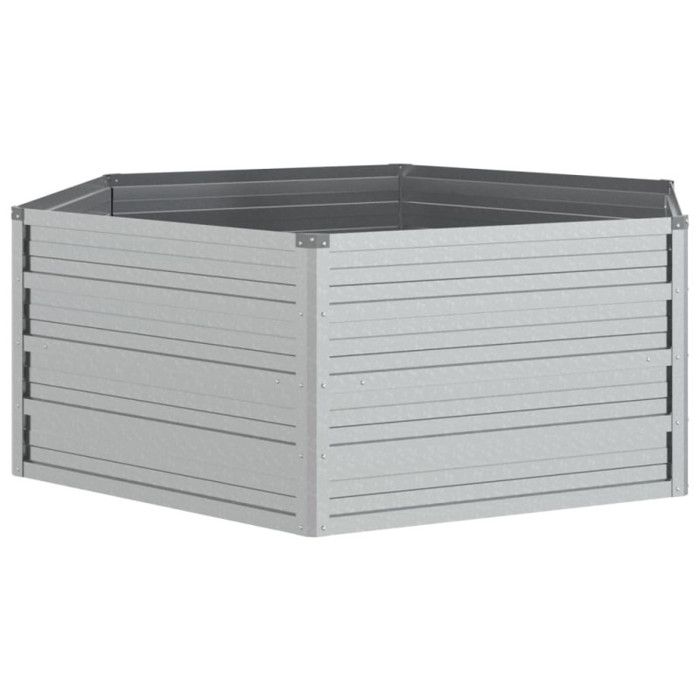 VidaXL Raised Garden Bed Planter Flower Box Plant Pot Planting Bed Balcony Outdoor 129x45 Cm Steel 316881