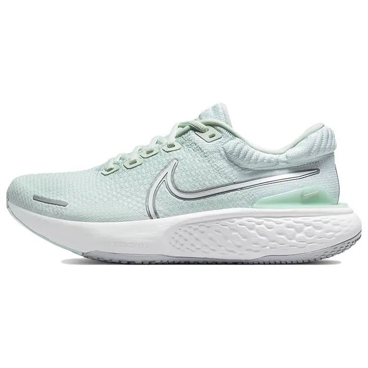 Nike Womens ZoomX Invincible Run Flyknit 2 'Barely Green Mint Foam' (women's sizes) Barely Green / Metallic Silver / Mint Foam / White