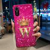 Superior Fashion Couple Soft Silicone Black Phone Case For ZTE Blade A31 Case Shockproof Crown Letter Pattern Shell