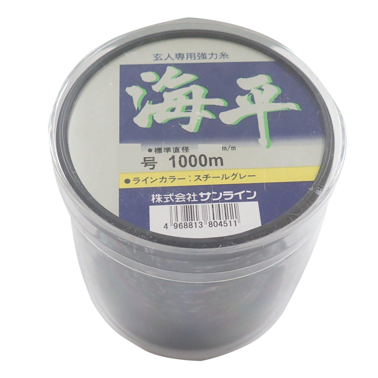 

SUNLINE Nylon Line Kaihei 1000m 8 Steel Gray No. серый