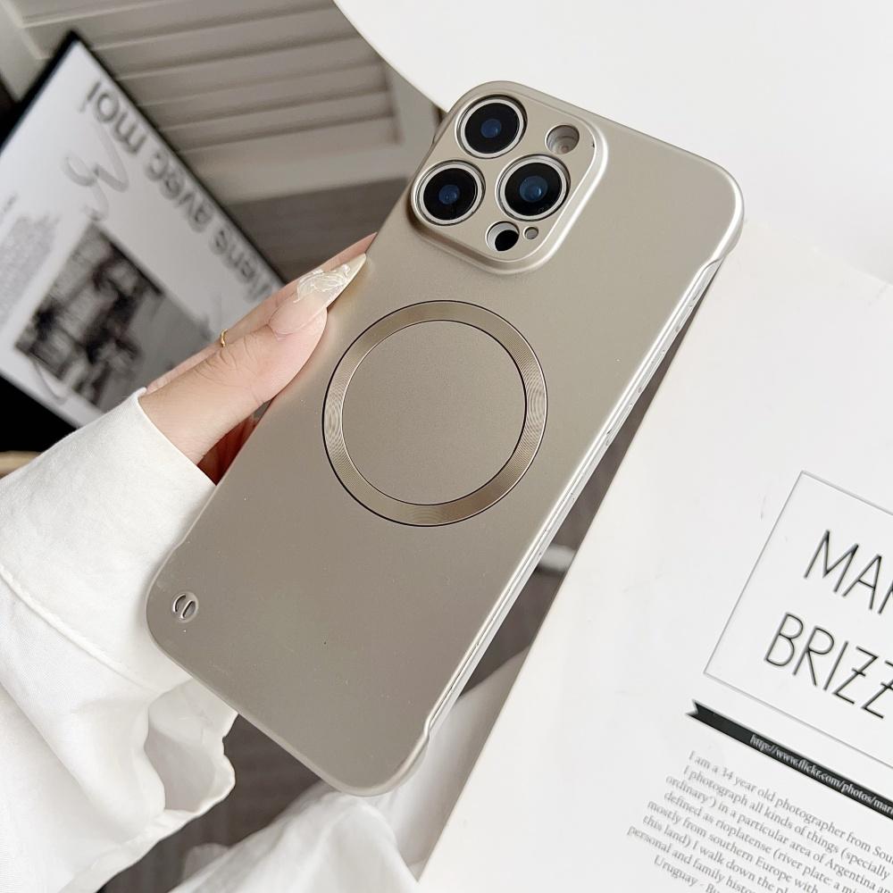 For Magsafe Frameless Magnetic Case For iPhone 16 Pro Max Plus iPhone16Pro Max 16E 5G Wireless Charging Hard Back Cover
