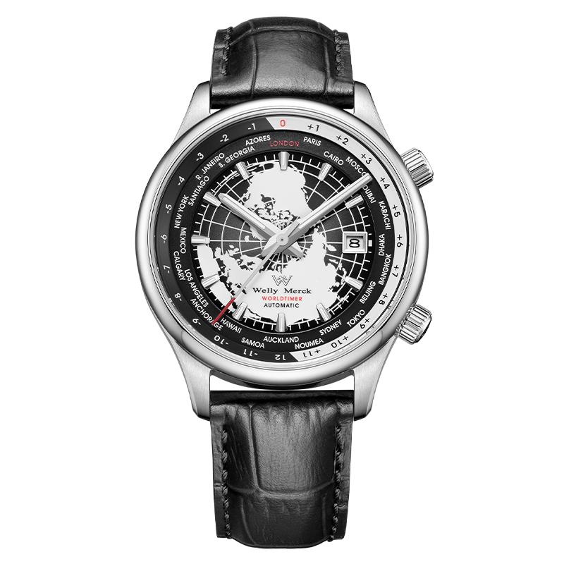 WM Watch Japanese Mechanical Men’s Watch with High-Quality Sapphire Crystal World Time Authentic Brand Welly men Watch-WM057