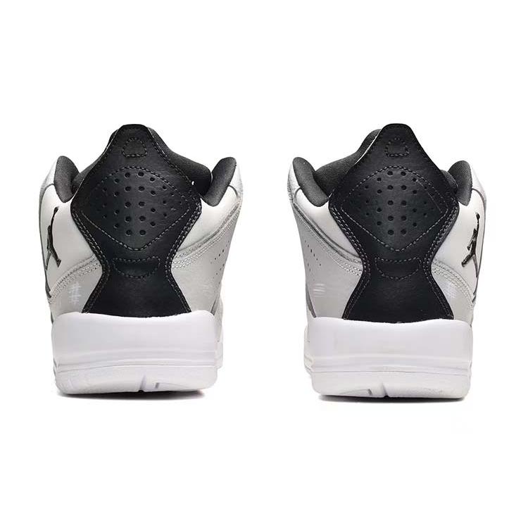 Jordan Courtside 23 Cushioning Slip Resistant Mid top Vintage Basketball Shoes Women's Gray Black AR1002-002(Team56-)