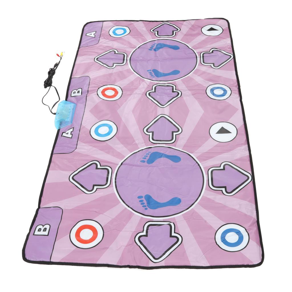 Covoraș de dans dublu Sensibilitate ridicată Îmbunătățește coordonarea Pad electronic de dans cu interfață AV USB