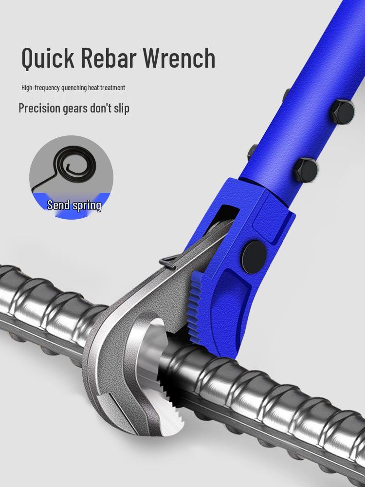 Universal Rebar Wrench & Sleeve Connector Tool