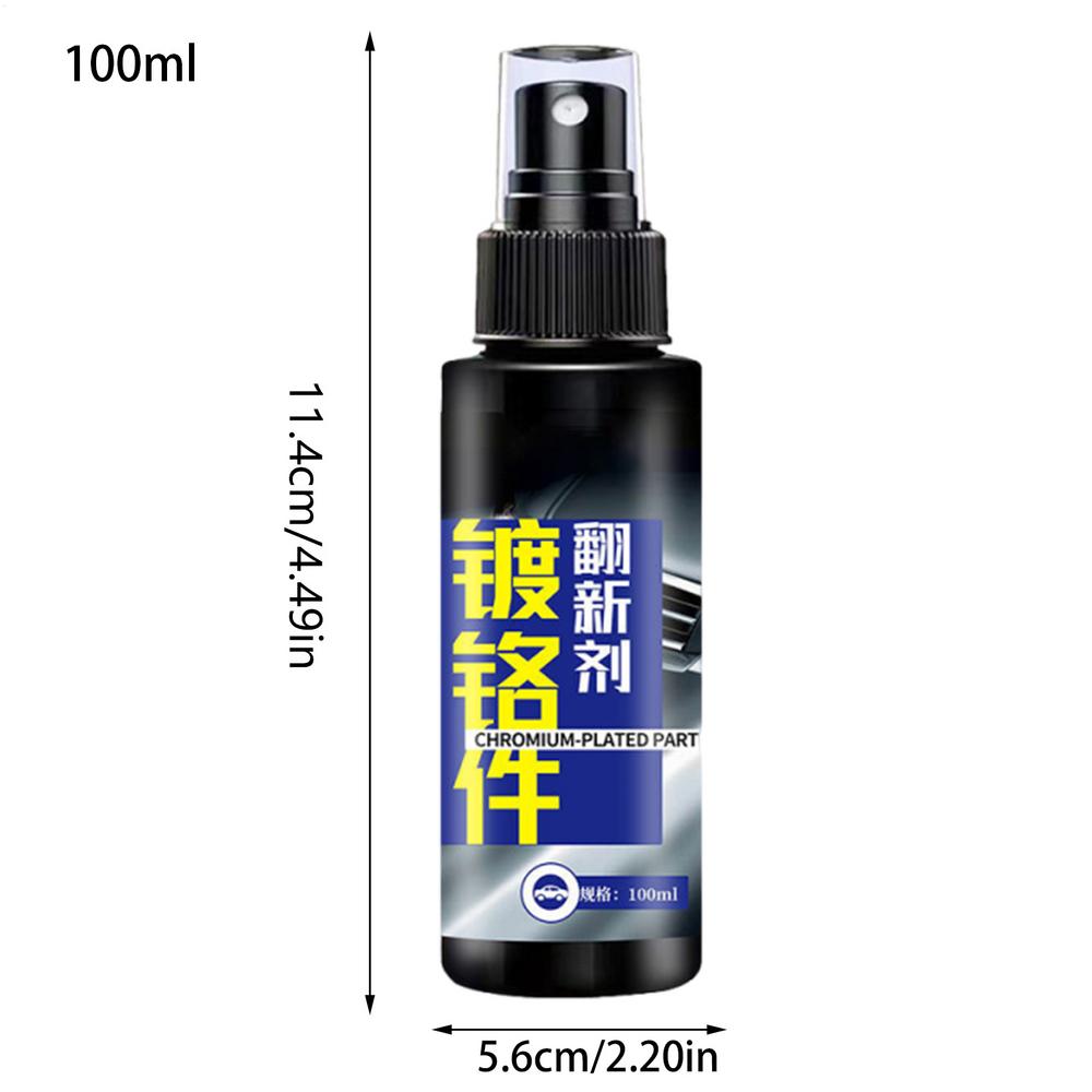 

100ML Car Rust Removal Chrome Renovation Care 100ml Deep Cleaning Chrome Rust Remover And Polish For Wheel Rim Paint