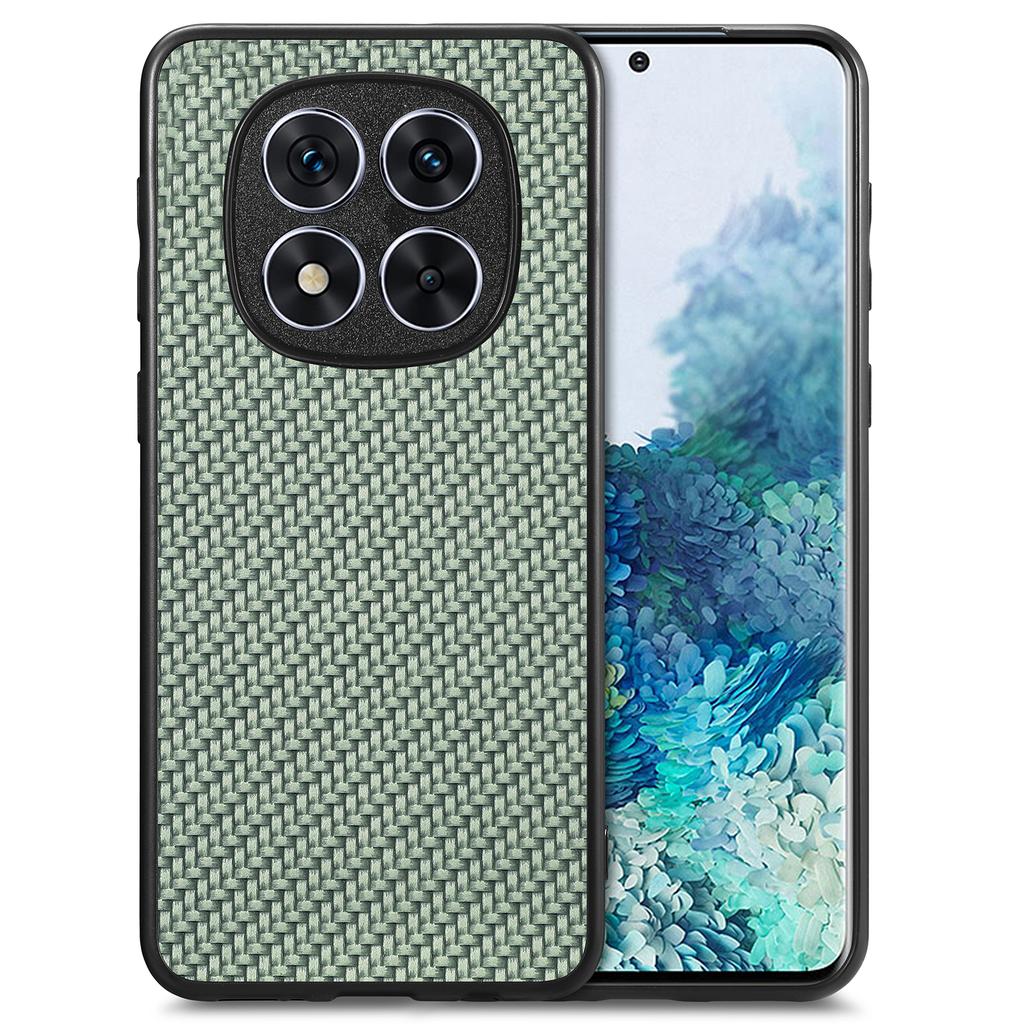 For Xiaomi Redmi Note 14 Pro+ 5G Case Carbon Fiber Texture PU+PC+TPU Phone Cover
