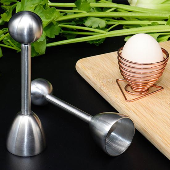 Stainless Steel Egg Opener Cracker Topper Separator Remover for Family Breakfast Egg
