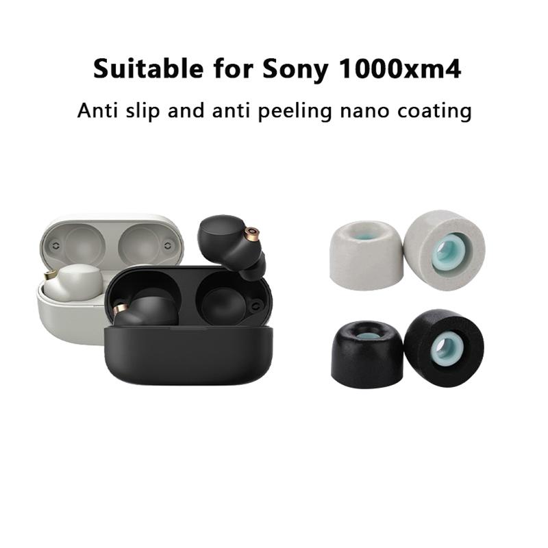 Soft Memory Foam Eartips For Sony Wf-1000Xm4 Wf-1000Xm3 Replacement Earplugs