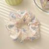 6Pcs Korean Style Mesh Large Intestine Headband Girls Tie Their Hair with A Ponytail Headband High Elasticity Colonic Hair Ring