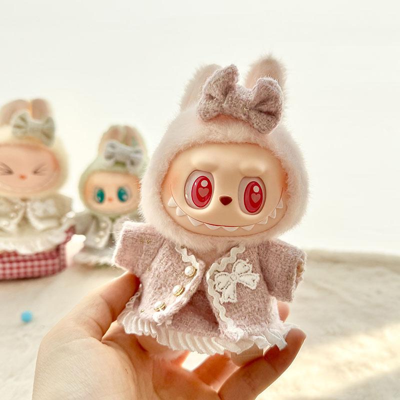 1set (clothing Only) First and Second Generation Labubu Clothing Pendant Labubu Doll Clothing Classic Small Fragrant Skirt Set